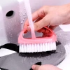 Daily necessities multi-purpose laundry brush with handle, candy-colored plastic laundry brush, candy-colored shoe cleaning brush Application Scenario